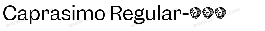 Caprasimo Regular字体转换